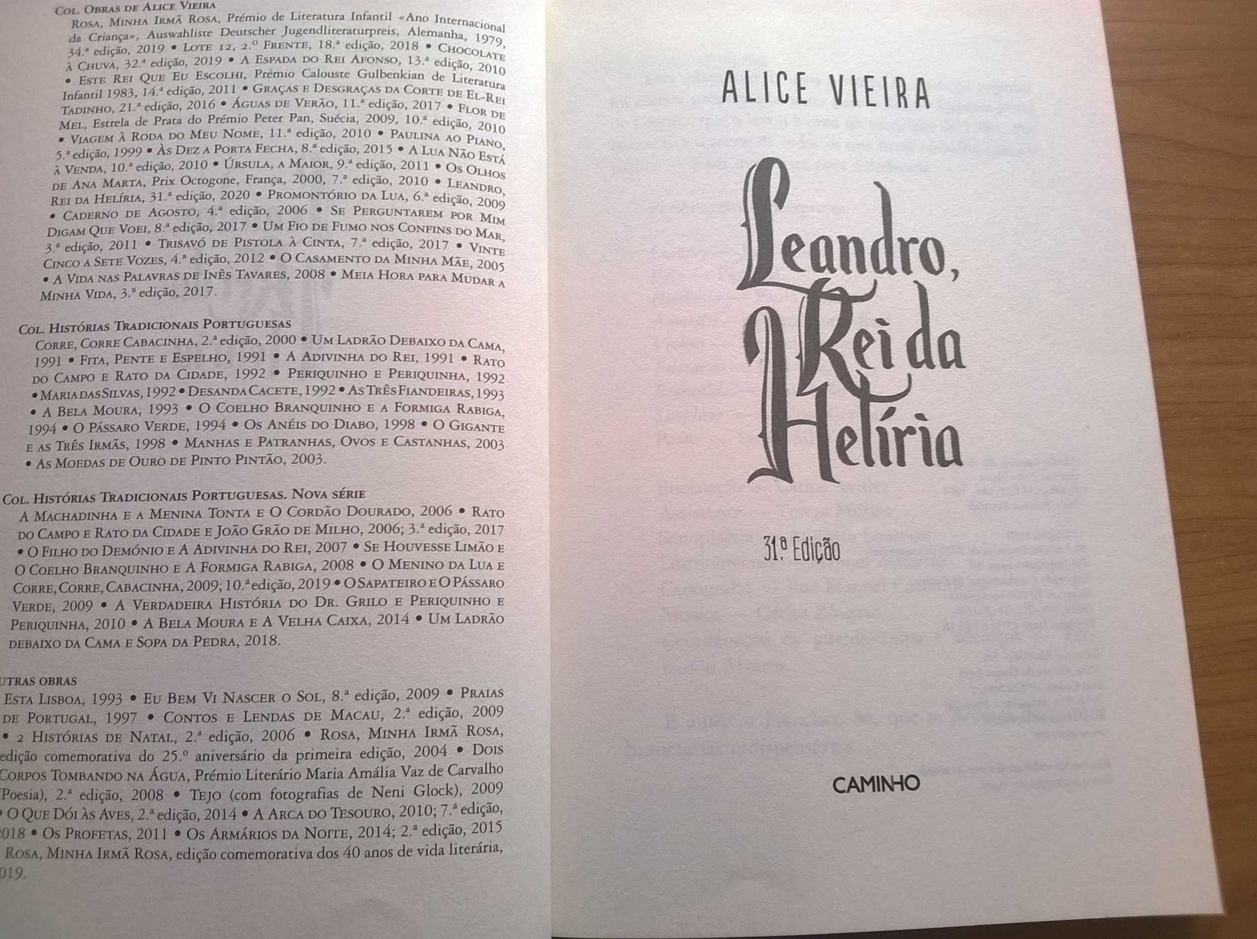 Leandro, Rei da Helíria - Alice Vieira