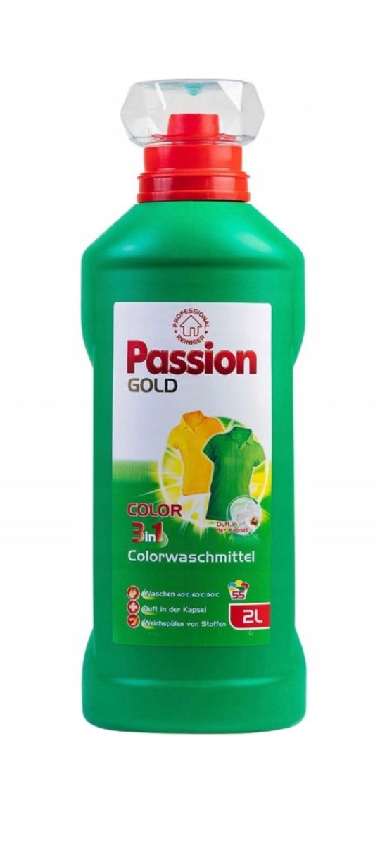 Żel do prania Passion Gold 2l. Różne rodzaje. 55 prań.