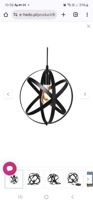 Lampa wisząca Globus – nowoczesny design loft/industrial