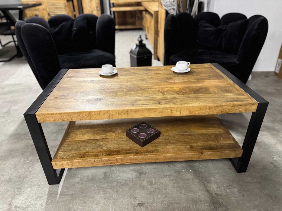 LOFTowy Stolik do salonu kawowy seria Britt uzupełnij kolekcję F-Vat