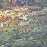 Quadro pintado a óleo paisagista