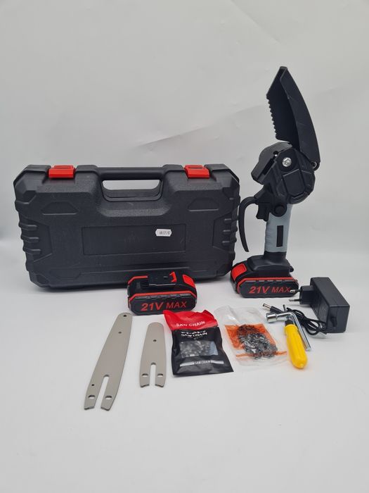 Mini Pilarka łańcuchowa elektryczna piła łańcuchowa 21 V 2x aku