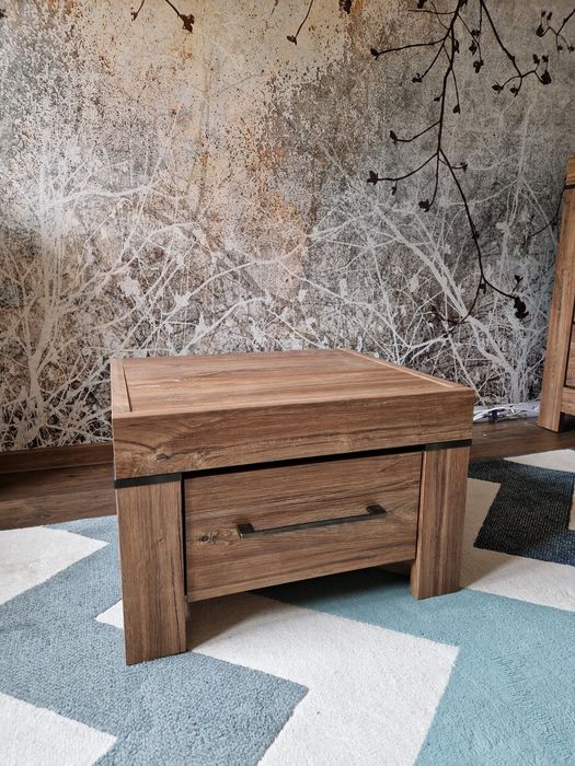 Szafka nocna do sypialni black red white