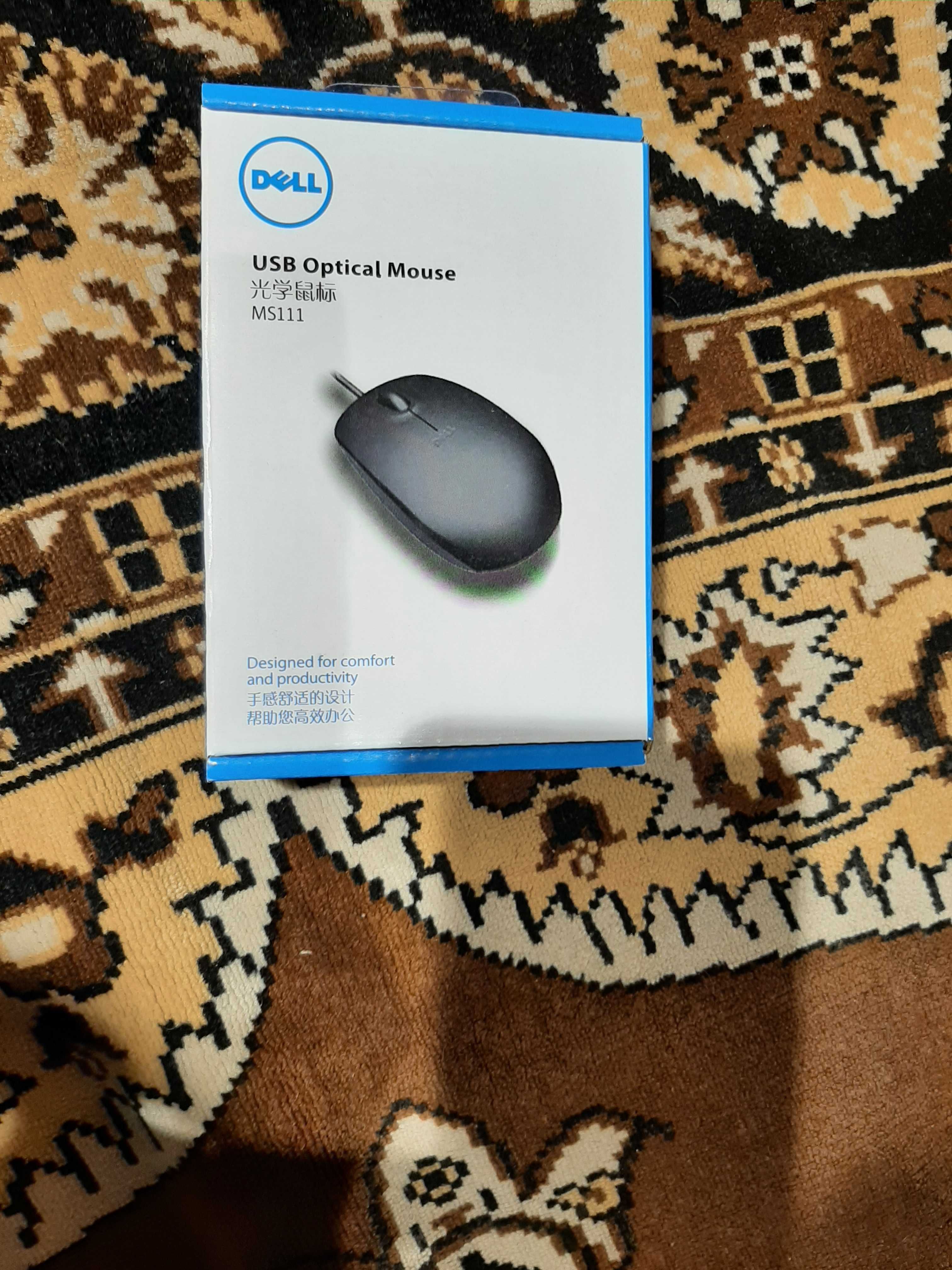 Мишка Dell MS111 USB Optical Mouse Black