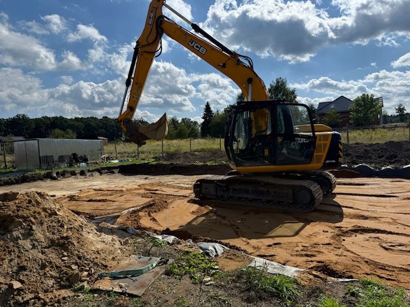 Roboty ziemne , wynajem sprzętu koparka minikoparka wywóz brukarstwo