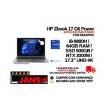 HP ZBook 17 G6 Power | i9-9880H | 64GB | SSD 500GB | 17.3" UHD 4K