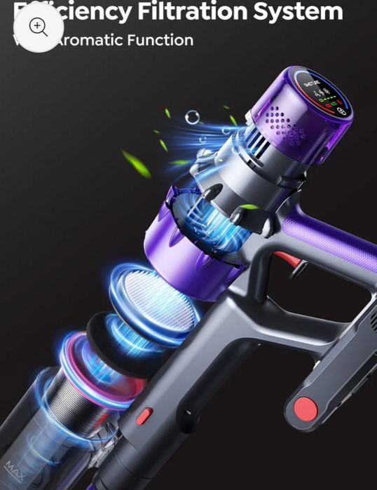 Мошний Акумуляторний пылесос 600wt SMOTURE VAC02 50,000 сила всмоктува