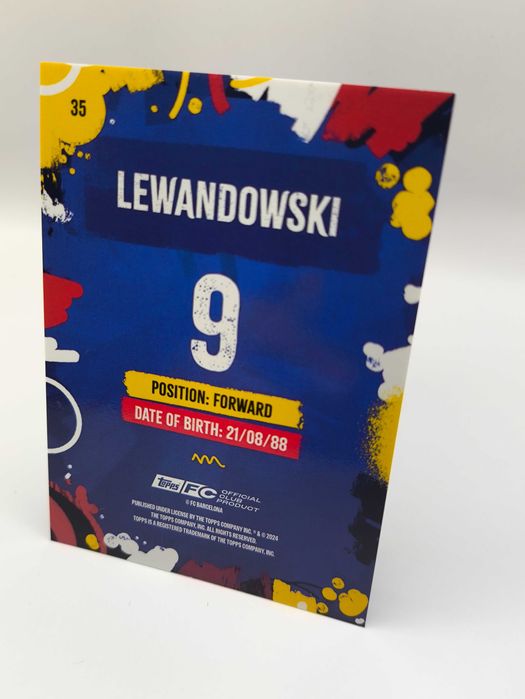 Karta w Limicie 076/250 Robert Lewandowski FC Barcelona Topps Team Set