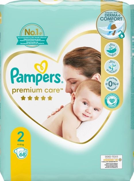 Підгузки Pampers Premium Care Розмір 2 (4-8 кг) 68 шт