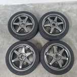 Conjunto Jantes Japan Racing JR3 17' + Pneus 205/45/17 novos