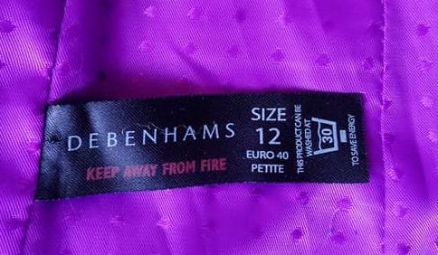 Жакет Debenhams р.44 короткий цвет темно-сиреневый