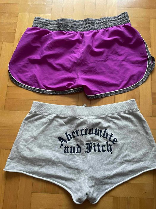 2 szt krótkie spodenki damskie Under armour Abercrombie XL rozm.42