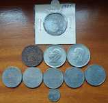 Lote de 10 moedas da Suécia Antiga de 1925 até 1973