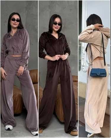 Велюровий костюм 24 кольори жіночий костюм велюровий GOU