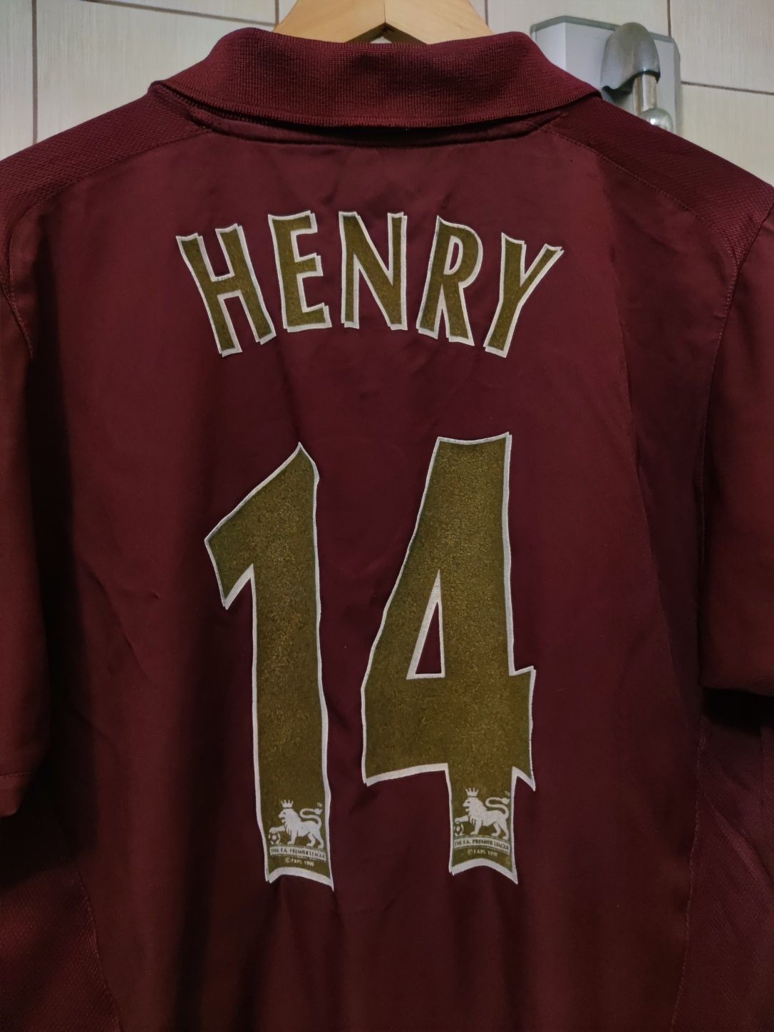 bluzka koszulka piłkarska Jersey L trikot Arsenal Londyn O2 Henry vint
