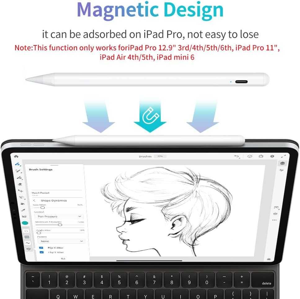 JAMJAKE Aktywny magnetyczny rysik Pencil iPad Pro Mini Palm Rejection