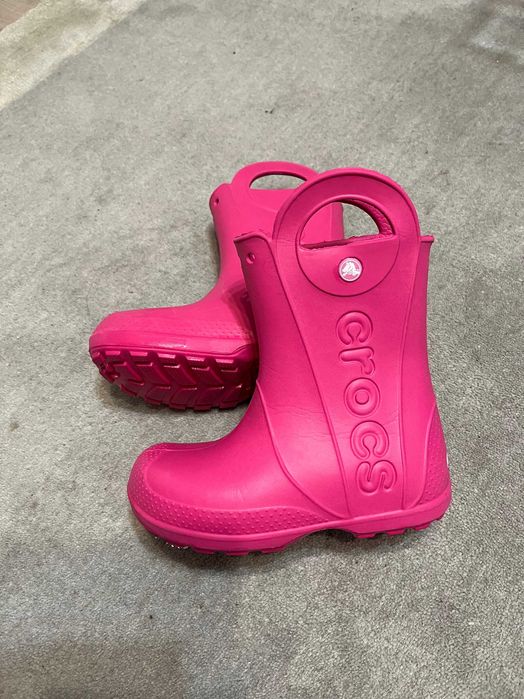 Różowe kalosze Crocs roz 32 C-13