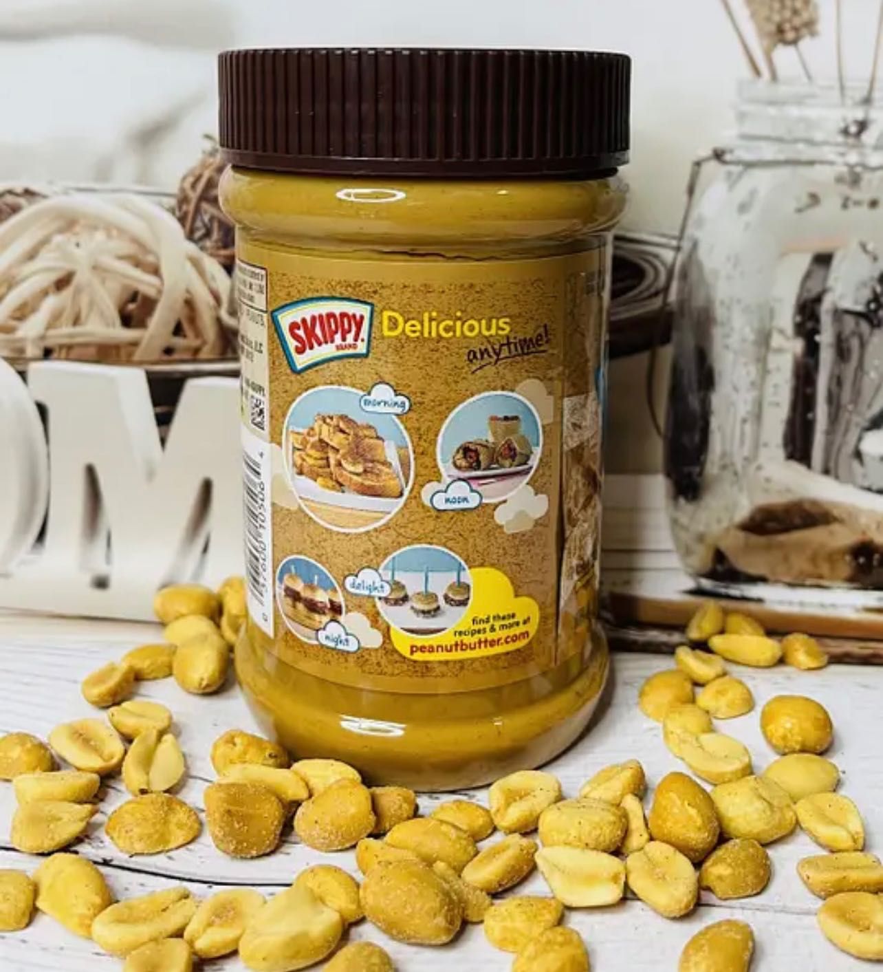 США Кремова арахісова паста Skippy Natural Peanut Butter, 462грам