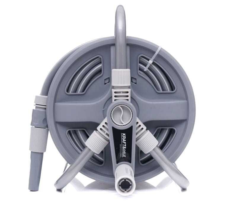 KRAFT&DELE Wąż Stojak Ogrodowy Zwijany Na Bębnie 20m 3/4" KD2079