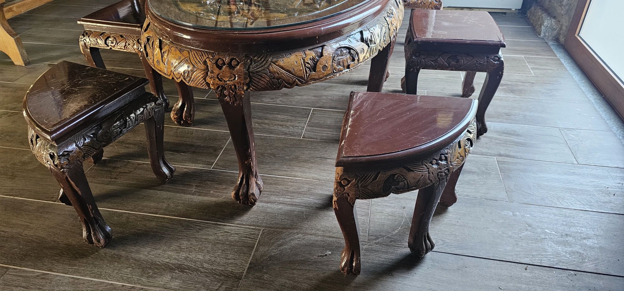 Mesa de centro, escultura com origem Chinesa