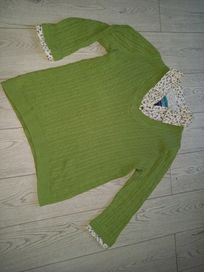 Bluzka/sweter damski zielony 38