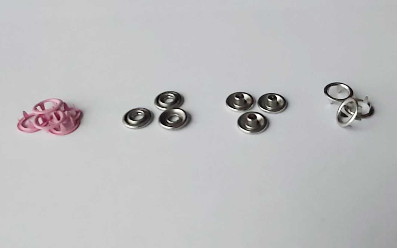 OKAZJA ! Zatrzaski Napy Springi 9,5mm 1440 szt w paczce