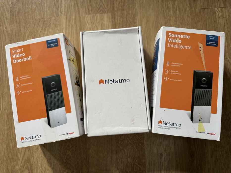 3x Netatmo NDB01 Inteligentny wideodomofon doorbell 3 sztuki