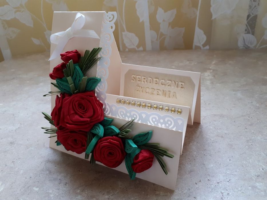 Kartki okolicznościowe, urodziny, imieniny, ręcznie robione, quilling