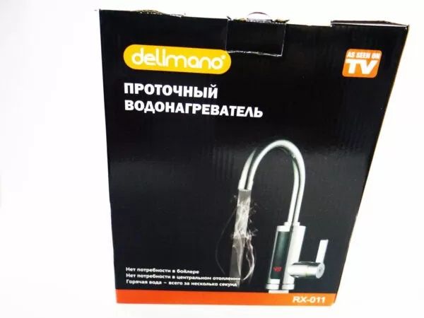 Проточный водонагреватель смеситель на кухню электрический