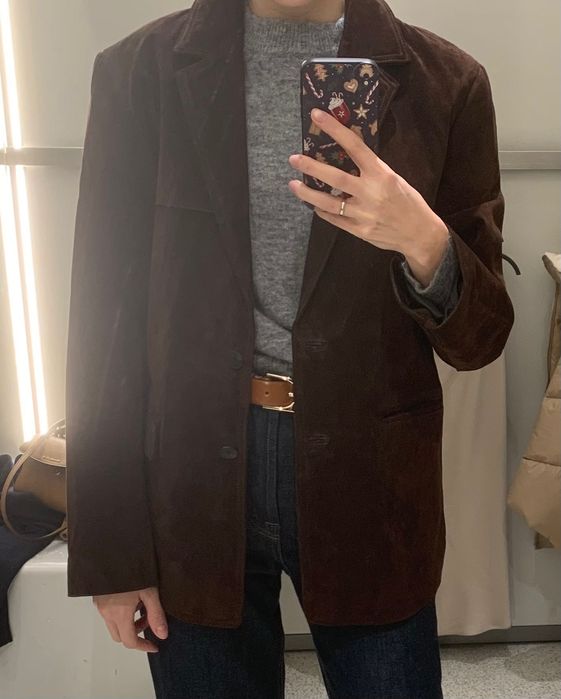 Новий Піджак Zara з натуральної шкіри