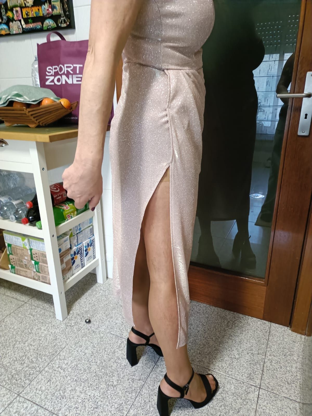 Vestido com brilho