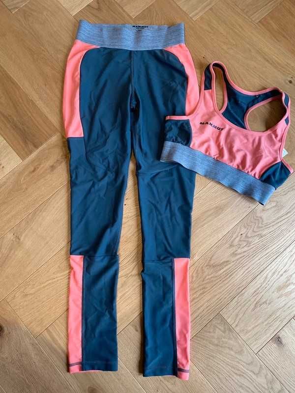 komplet sportowy Mammut legginsy + top zestaw