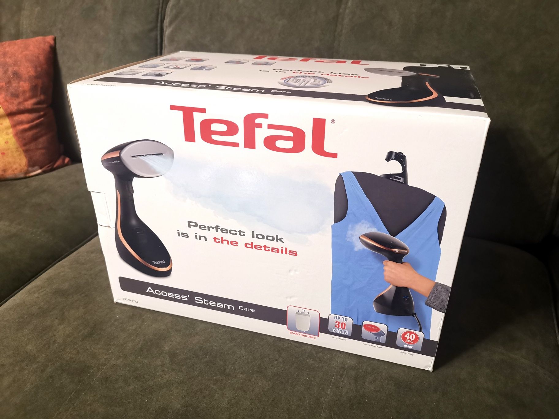 Parownica parowiec TEFAL DT9100 kompletny zestaw z "deską"