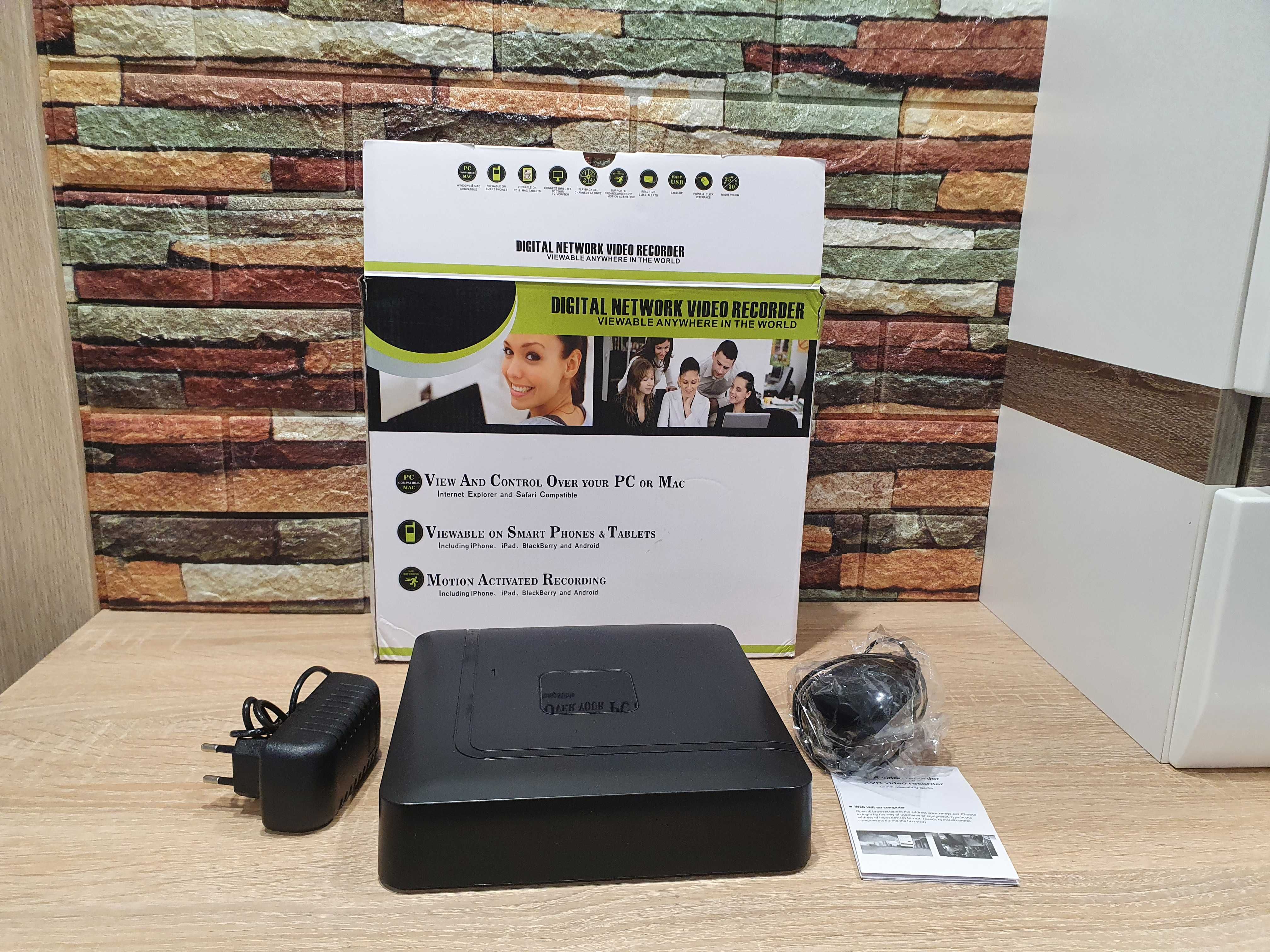 Rejestrator DVR A1004LME H.265 | 4-kanałowy Monitoring | P2P | PC/MAC