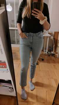 Niebieskie mum jeans 7/8 Marks&Spencer 36