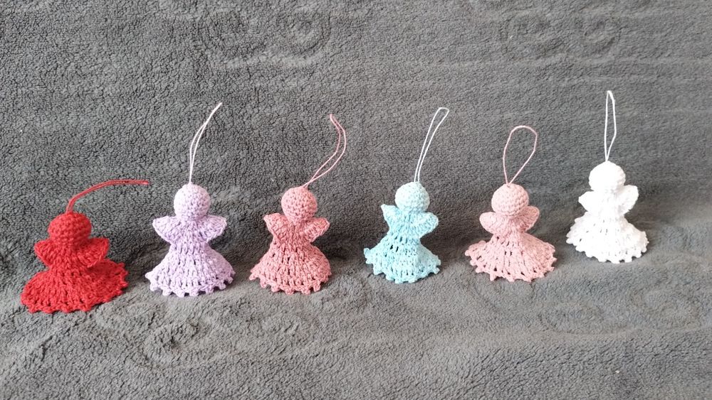 Aniołki świąteczne.. Ozdoby świąteczne, ozdoby na choinkę, rękodzieło
