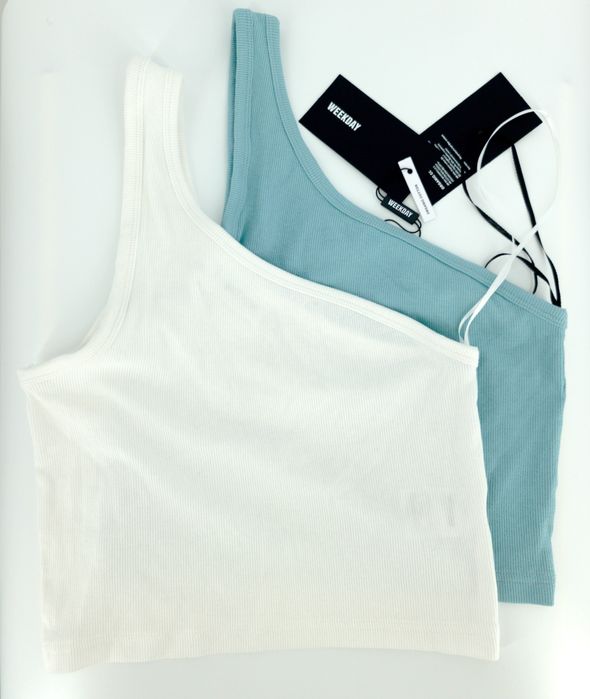 2-pack asymetrycznych topów Weekday M