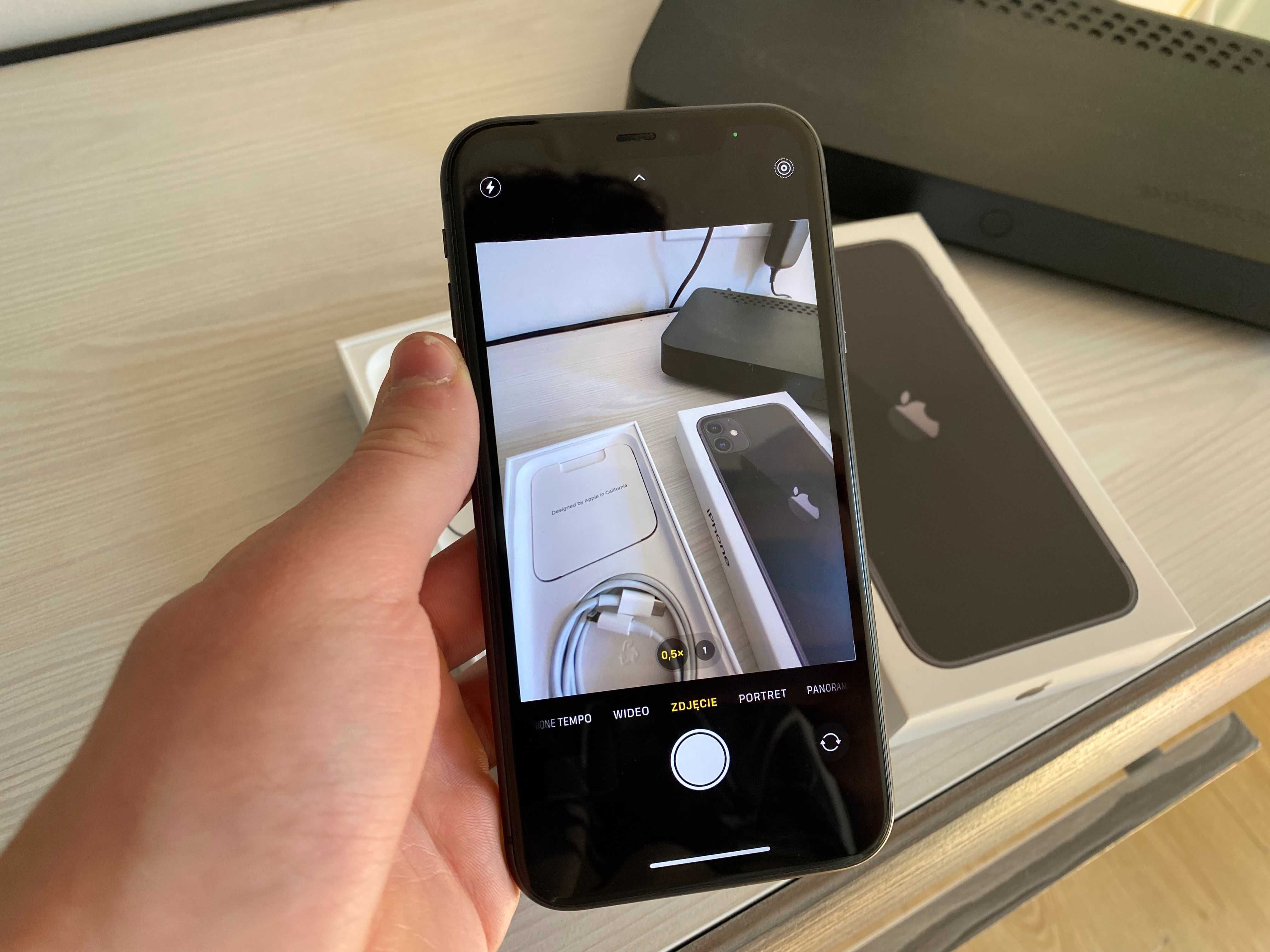Smartfon Apple iPhone 11 64GB Czarny Komplet Dowód Zakupu