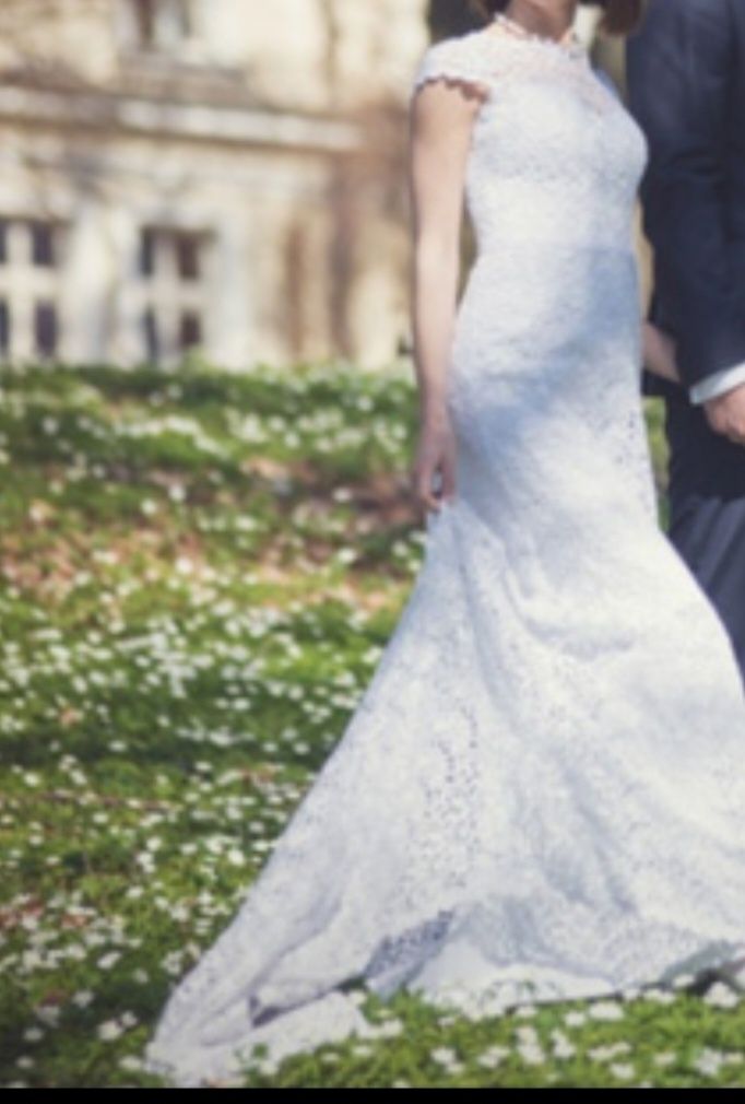 Suknia, sukienka ślubna rozmiar XS/S koronkowa, biała