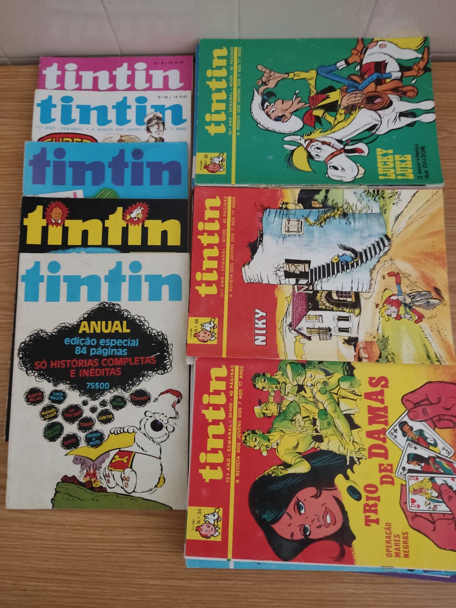 50 revistas antigas tintin