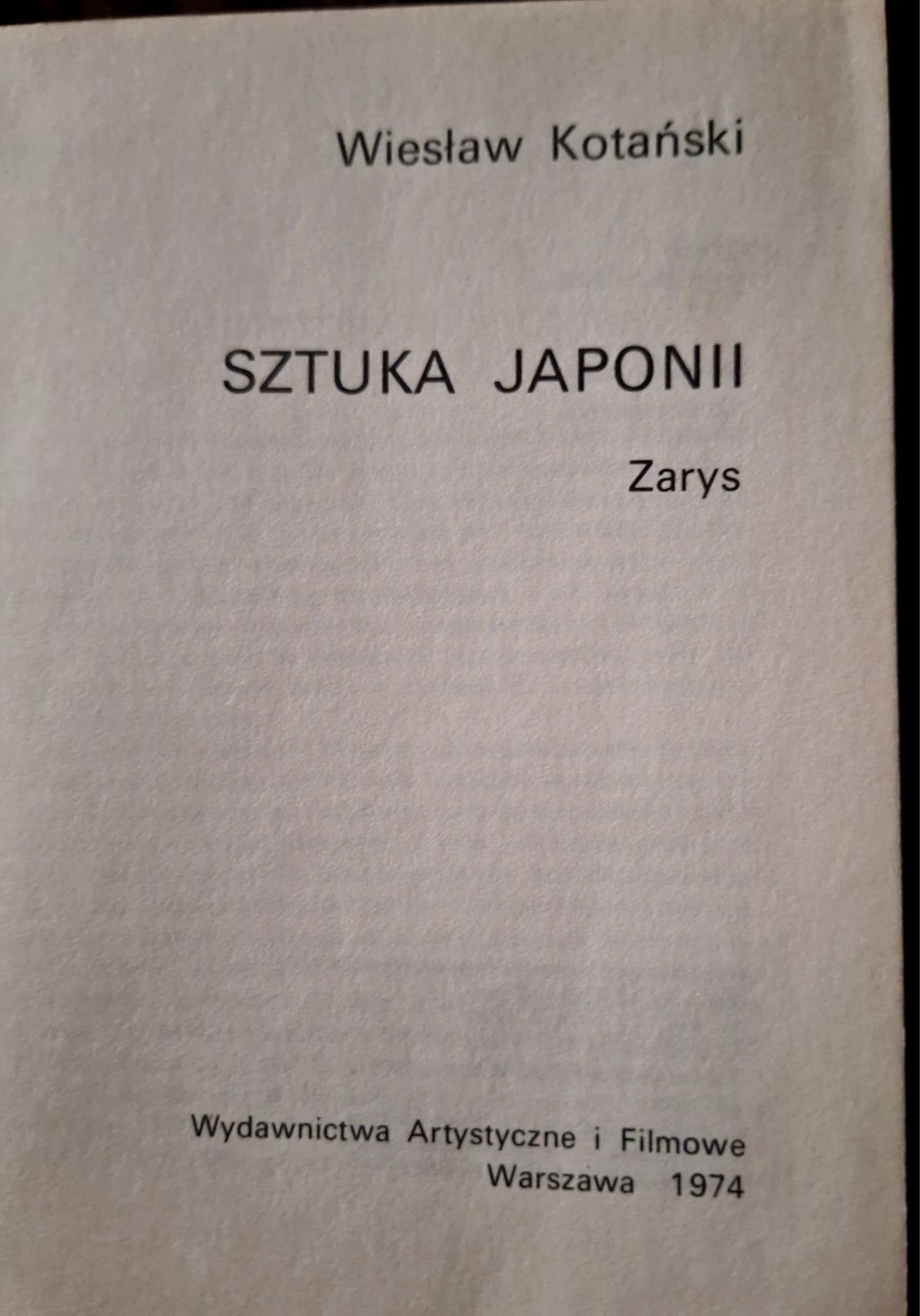 Sztuka Japonii Wiesław Kotański