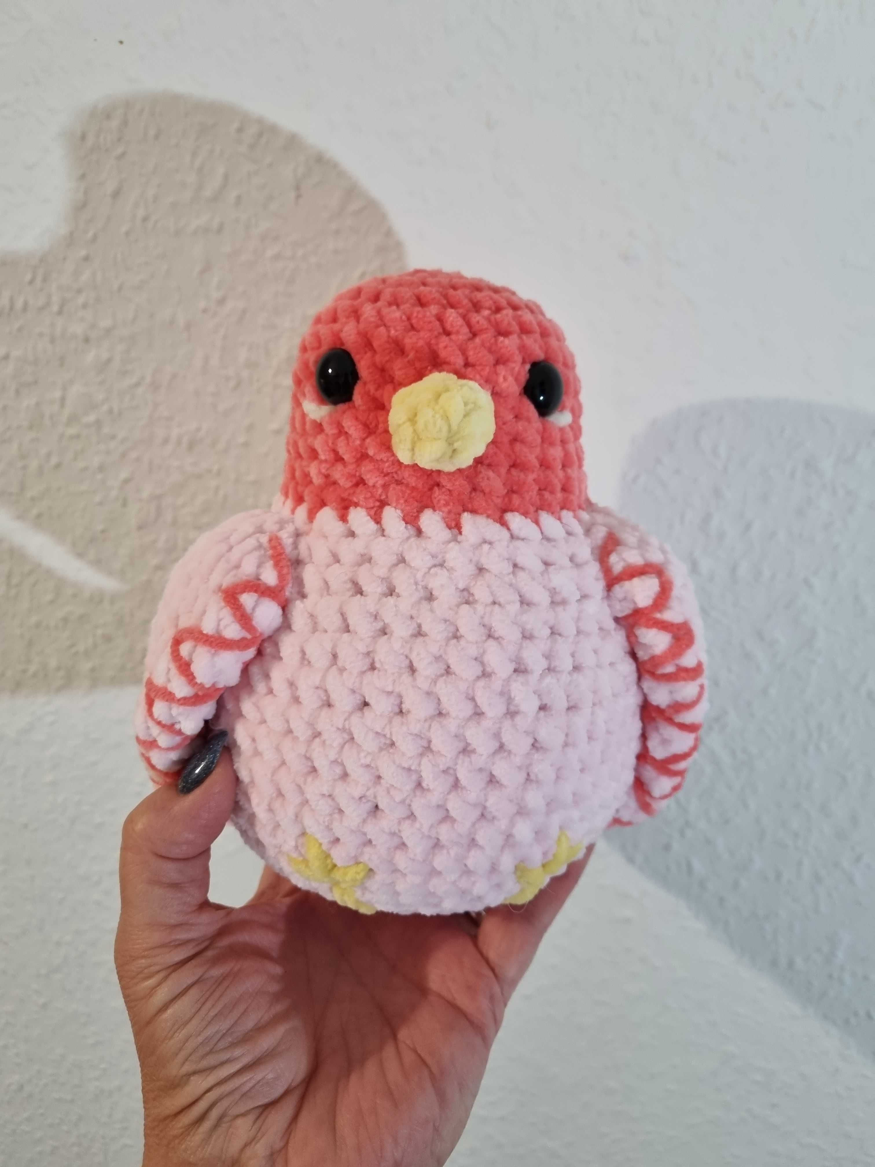 Gołąbek na szydełku,przytulanka,handmade