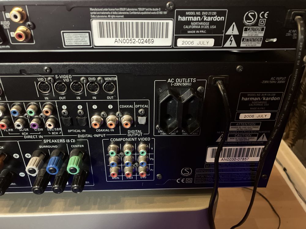 Amplituner Harman Kardon AVR 135 B/ DVD 27