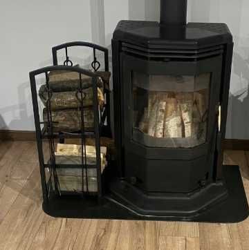 Nowy Stojak Na Drewno Kominkowe Metalowy Z Akcesoriami Kosz Do Kominka