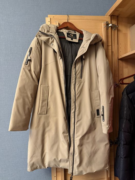 Пуховик зимовий довгий