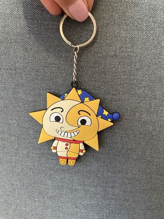 Zawieszka brelok breloczek promyk słońca dzień i noc kreskówka keyring
