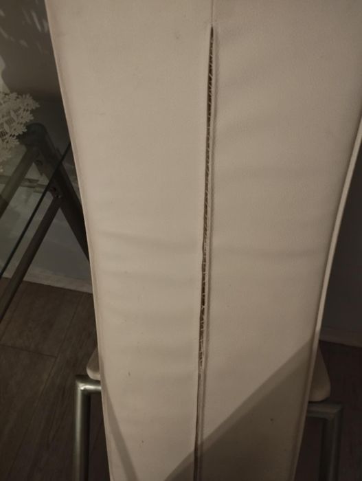 Stół szklany + 4 krzesła ekoskóra