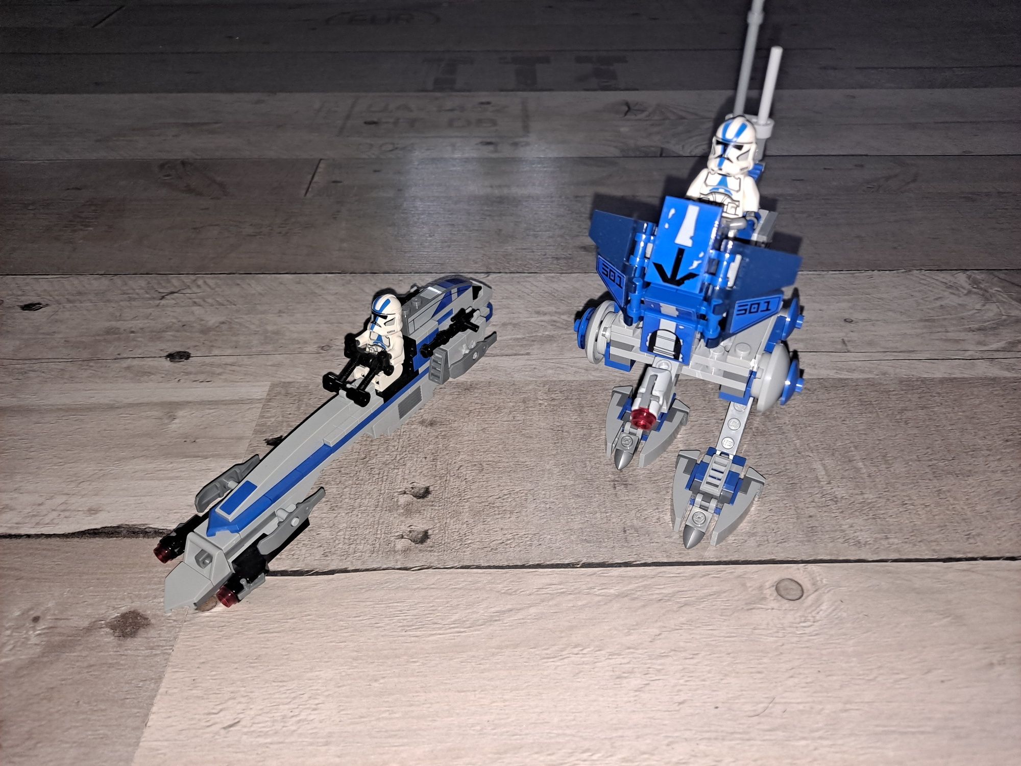 Lego star wars dwa pojazdy i dwie figurki