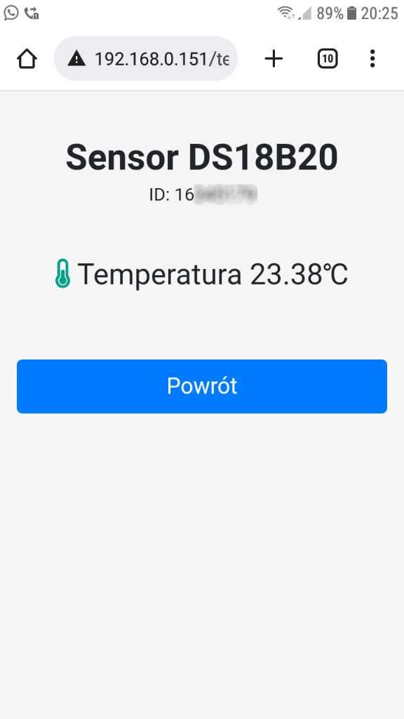Czujnik temperatury WiFi termometr wykres statystyki API export do CSV