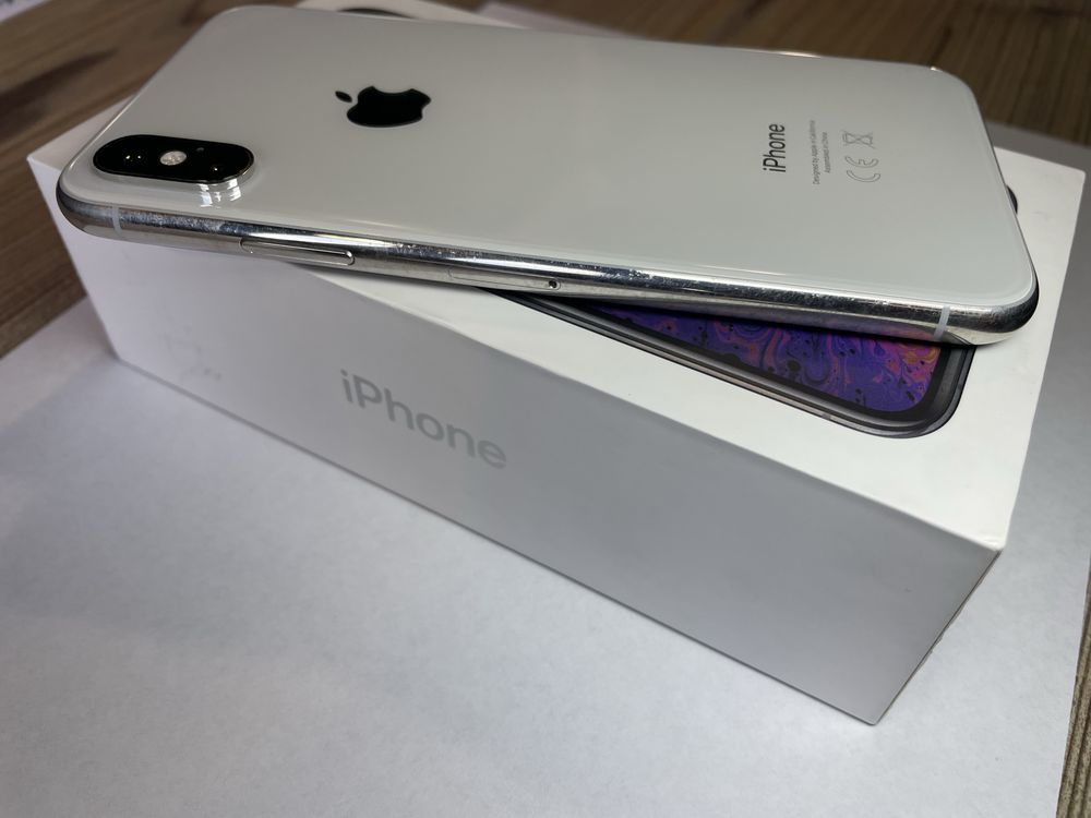 iPhone XS 256GB Biały – Bardzo dobry stan, z pudełkiem Bateria 73%